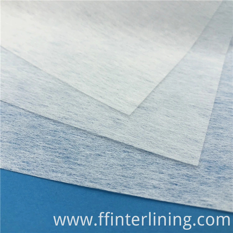 100% Polyester Nonwoven Interlining for Garments Interlining 1025 Impregnating Bonded Non Woven Interlining